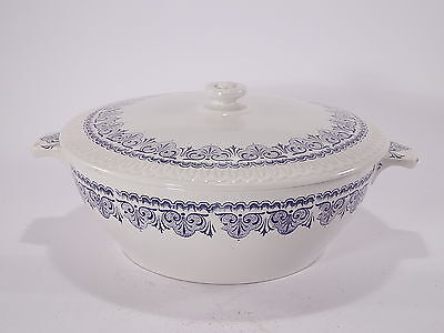 ANTICA ZUPPIERA CERAMICA INGLESE STAFFORDSHIRE FINE WARE FAIENCE TUREEN