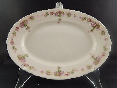 ANTICO VASSOIO PIATTO DA PORTATA PORCELLANA GINORI DOCCIA FORMA NAPOLI LIBERTY