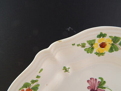 ANTICO 1946 PIATTO PIANO CERAMICA IMOLA TECNICA E DECORO SETTECENTO ITALIANO #17