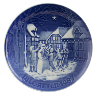 ROYAL COPENHAGEN BING&GRONDAHL PIATTO DI NATALE 1987 ORIGINALE PORCELLANA PRIMA