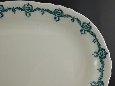 WEDGWOOD&CO TWISTLE ANTICO VASSOIO SEMI-PORCELLANA ART NOUVEAU LIBERTY VERDE