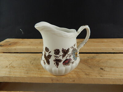 ANTICA LATTIERA CERAMICA OLD CHELSEA GRINDLEY STAMPA A MANO IL GELSO CON LE MORE