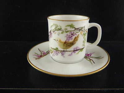 VINTAGE TAZZA CAFFE' PORCELLANA WINTERLING BAVARIA DIPINTA MANO FIRMATA 1979