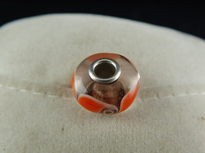 VINTAGE CIONDOLO CHARM TROLLBEADS VETRO DANISH COPENHAGEN DESIGN PRE 2000 #8