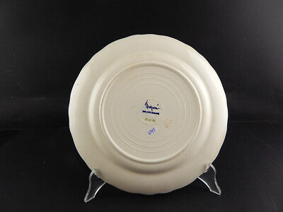 ANTICO 1938 RARO PIATTO CERAMICA RICHARD MILANO DECORO JAPON BIANCO BLU