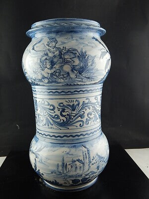 PORTA OMBRELLI BASTONI CERAMICA TORNIO DECORATO MANO ALBISOLA GIUSEPPE MAZZOTTI