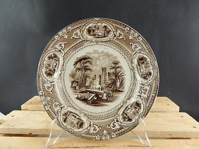 WEDGWOOD&CO CORINTHIA ANTICO RARO PIATTO CERAMICA FINE 1800 COLLEZIONE #5384