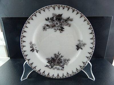 ANTICO PIATTO CERAMICA SARREGUEMINES U&C COLLEZIONE FLORE 1800 ART NOUVEAU #1328