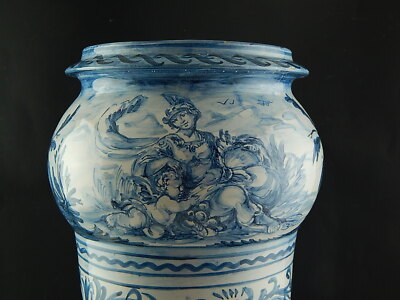 PORTA OMBRELLI BASTONI CERAMICA TORNIO DECORATO MANO ALBISOLA GIUSEPPE MAZZOTTI