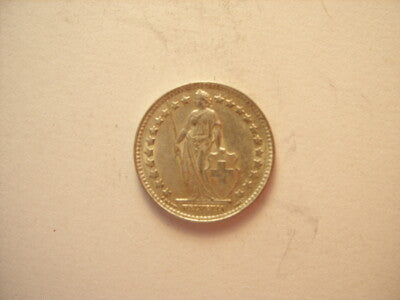 1/2 FRANCO CONFEDERATIO HELVETICA ARGENTO 1952