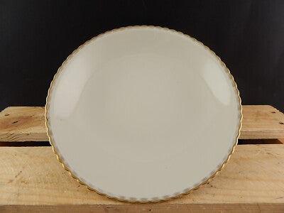 ANTICA 1950 ROCAILLE ALZATA FRUTTIERA PORCELLANA AVORIO ORO WINTERLING BAVARIA