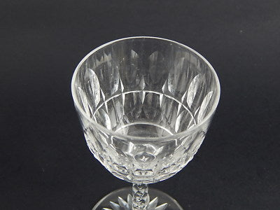 CRISTALLO SAINT LOUIS ART DECO BICCHIERE LIQUORE PORTO LAVORATO PUNTA DIAMANTE