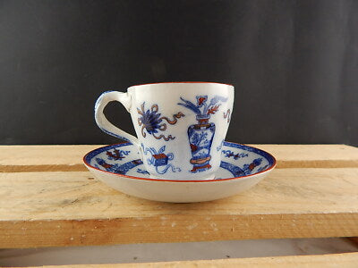 ANTICO 1850 SET PORCELLANA TAZZA E PIATTO MINTON STOKE STAFFORDSHIRE WOODSEAT #