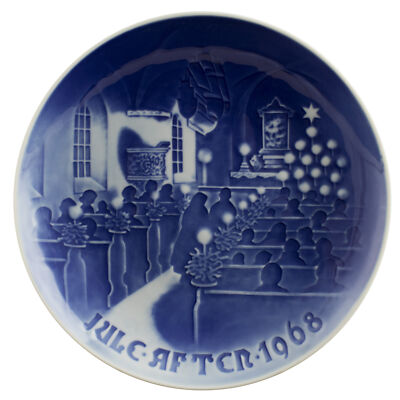 ROYAL COPENHAGEN BING&GRONDAHL PIATTO DI NATALE 1968 ORIGINALE PORCELLANA PRIMA