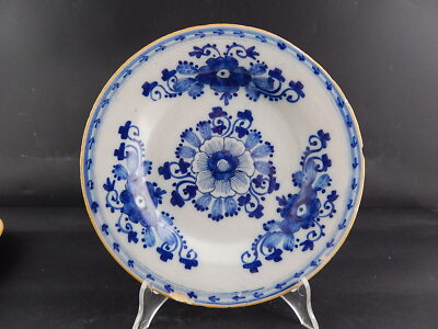 ANTICO PREZIOSO RARISSIMO PIATTO CERAMICA DELFT INIZIO XVIII SECOLO MUSEALE 8234