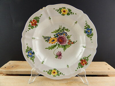 ANTICO 1946 PIATTO FONDO CERAMICA IMOLA TECNICA E DECORO SETTECENTO ITALIANO #6