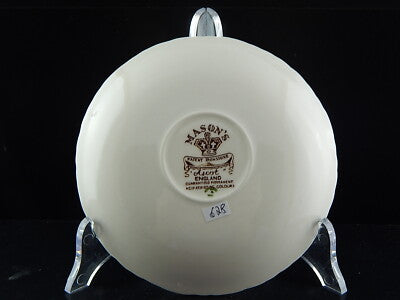 ANTICO PIATTO SOTTO TAZZA PORCELLANA CERAMICA INGLESE MASON'S DECORO ASCOT