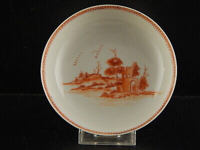 ANTICO FINE PORCELLANA PIATTINO COMPAGNIA DELLE INDIE DIPINTO A MANO XVIII SEC