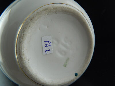 SUPERBO PREZIOSO GINORI SERVIZIO CAFFE' DA 4 PORCELLANA FINE 1800 DECORO A MANO