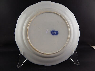 ANTICO RARO PIATTO CERAMICA JARDINIERE DIPINTO MANO BOCH FRERES META '800 CM 35