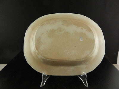 ANTICO VITTORIANO PIATTO ARROSTO VASSOIO CENTROTAVOLA CERAMICA DISEGNO RHINE