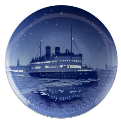 ROYAL COPENHAGEN BING&GRONDAHL PIATTO DI NATALE 1933 ORIGINALE PORCELLANA PRIMA