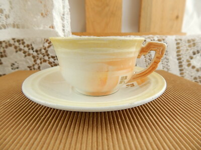 ANTICO ART DECO RARO SET CAFFÈ’ CERAMICA LOMBARDA MARCHIO ELEFANTINO MUSEO