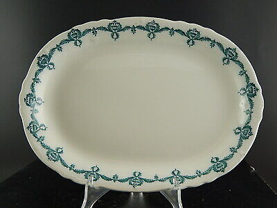 WEDGWOOD&CO TWISTLE ANTICO VASSOIO SEMI-PORCELLANA ART NOUVEAU LIBERTY VERDE
