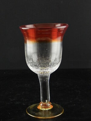 VINTAGE BICCHIERE CALICE VETRO SOFFIATO MURANO VENEZIA COLLEZIONE