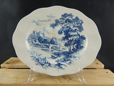 WEDGWOOD&CO VINTAGE VASSOIO PIATTO PORTATA SEMI-PORCELLANA META' 900 COUNTRYSIDE