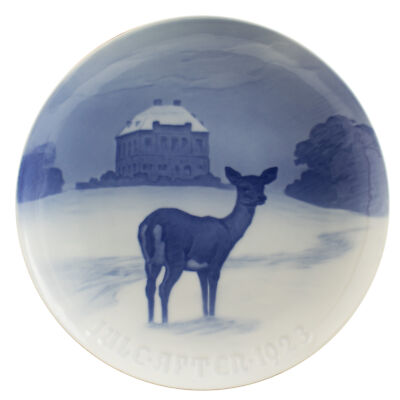 ROYAL COPENHAGEN BING&GRONDAHL PIATTO DI NATALE 1923 ORIGINALE PORCELLANA PRIMA