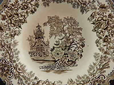 ANTICO PIATTO FONDO COLLEZIONE COLANDINE CERAMICA RICHARD MILANO DIFETTO