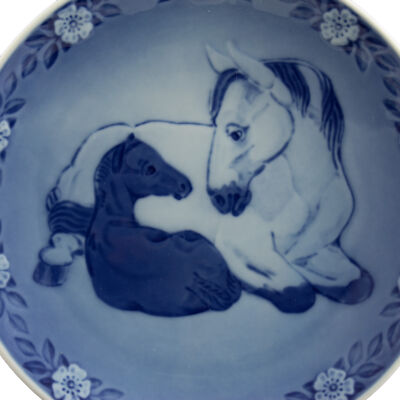 ROYAL COPENHAGEN PIATTO FESTA DELLA MAMMA 1984 ANIMALI ORIGINALE PORCELLANA PRIM