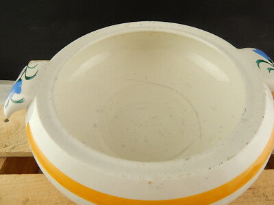 ANTICA ZUPPIERA CENTROTAVOLA CERAMICA RICHARD GINORI MONDOVÌ PONTI FIORDALISO