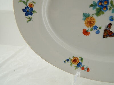 ANTICA RAVIERA GRANDE VASSOIO PIATTO PORCELLANA ART NOUVEAU SUISSE LANGENTHAL