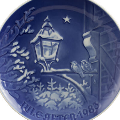 ROYAL COPENHAGEN BING&GRONDAHL PIATTO DI NATALE 1983 ORIGINALE PORCELLANA PRIMA