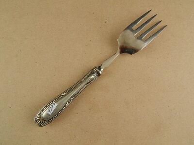 ANTICA LIBERTY FORCHETTA DA SERVIZIO MANICO IN LAMINA ARGENTO PUNZONE 800