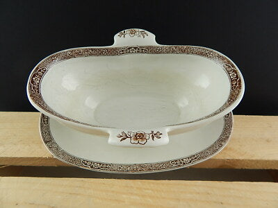 ANTICA SALSIERA PORCELLANA META'1800 GUSTAVSBERG GONG GONG PORCELAIN SAUCE PAN