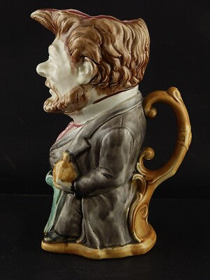 ANTICA BROCCA CARAFFA BARBOTINE CERAMICA D’ONNAING REFORME URGENTE COLLEZIONE