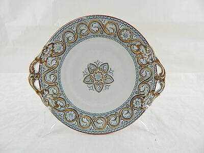 ANTICO PIATTO VASSOIO CERAMICA POTTERY INGLESE MINTON 1850 POMPEIAN BORDER
