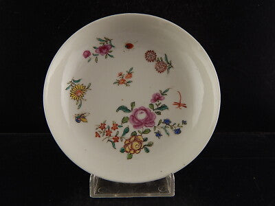 ANTICA FINE PORCELLANA TAZZA TE' COMPAGNIA DELLE INDIE DIPINTA A MANO XVIII SEC