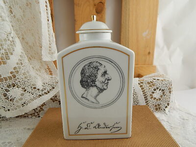 VINTAGE RARO VASO TEA CADDY PORCELLANA BING&GRONDAHL COPENHAGEN H. C. ANDERSEN