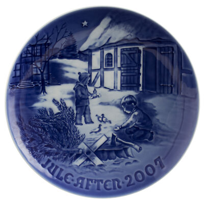 ROYAL COPENHAGEN BING&GRONDAHL PIATTO DI NATALE 2007 ORIGINALE PORCELLANA PRIMA