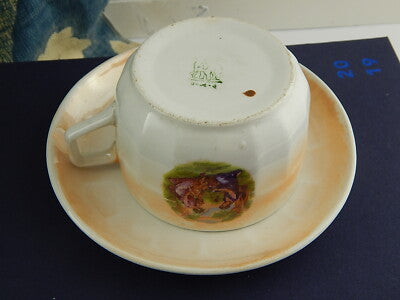 ANTICA TAZZA SCODELLA SET COLAZIONE A KAUFFMANN ELEFANTINO CERAMICA LOMBARDA ‘34