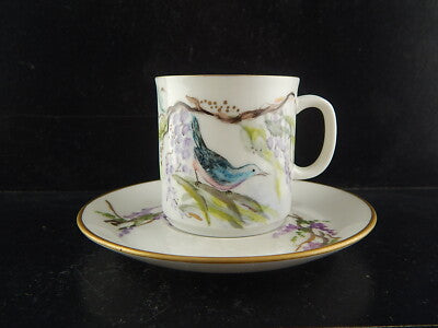 VINTAGE TAZZA CAFFE' PORCELLANA WINTERLING BAVARIA 1979 DIPINTA E FIRMATA #5297