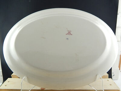 ANTICO GRANDE VASSOIO 1930 CERAMICA INGLESE DECORO WILLOW GIBSON&SONS BURSLEM