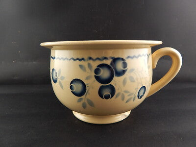 ANTICO MANIFATTURA ST AMAND VASO NOTTE CERAMICA FINE 800 CACHE POT ART NOUVEAU