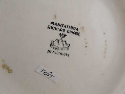ANTICA ZUPPIERA CENTROTAVOLA CERAMICA RICHARD GINORI MONDOVÌ PONTI FIORDALISO