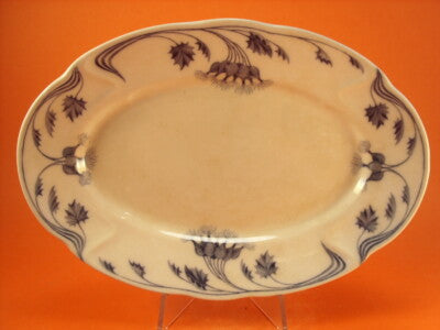 VILLEROY&BOCH METTLACH VASSOIO OVALE IN PORCELLANA FINE 1800 "MILLA"