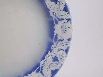 ANTICO PIATTO CERAMICA VEDOVA BESIO & FIGLIO MONDOVI' 1899 DECORO AEROGRAFO